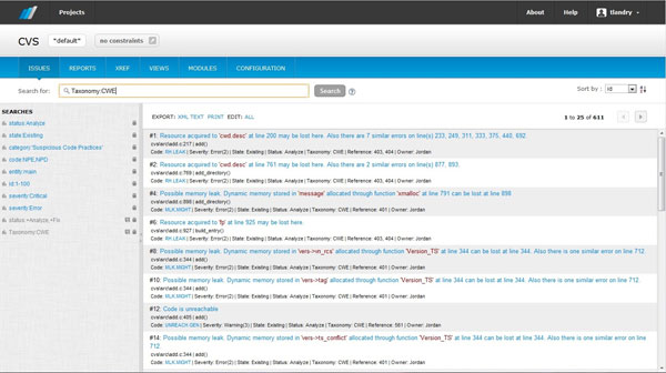 FINDING TASKS USING CWE IDENTIFIERS
