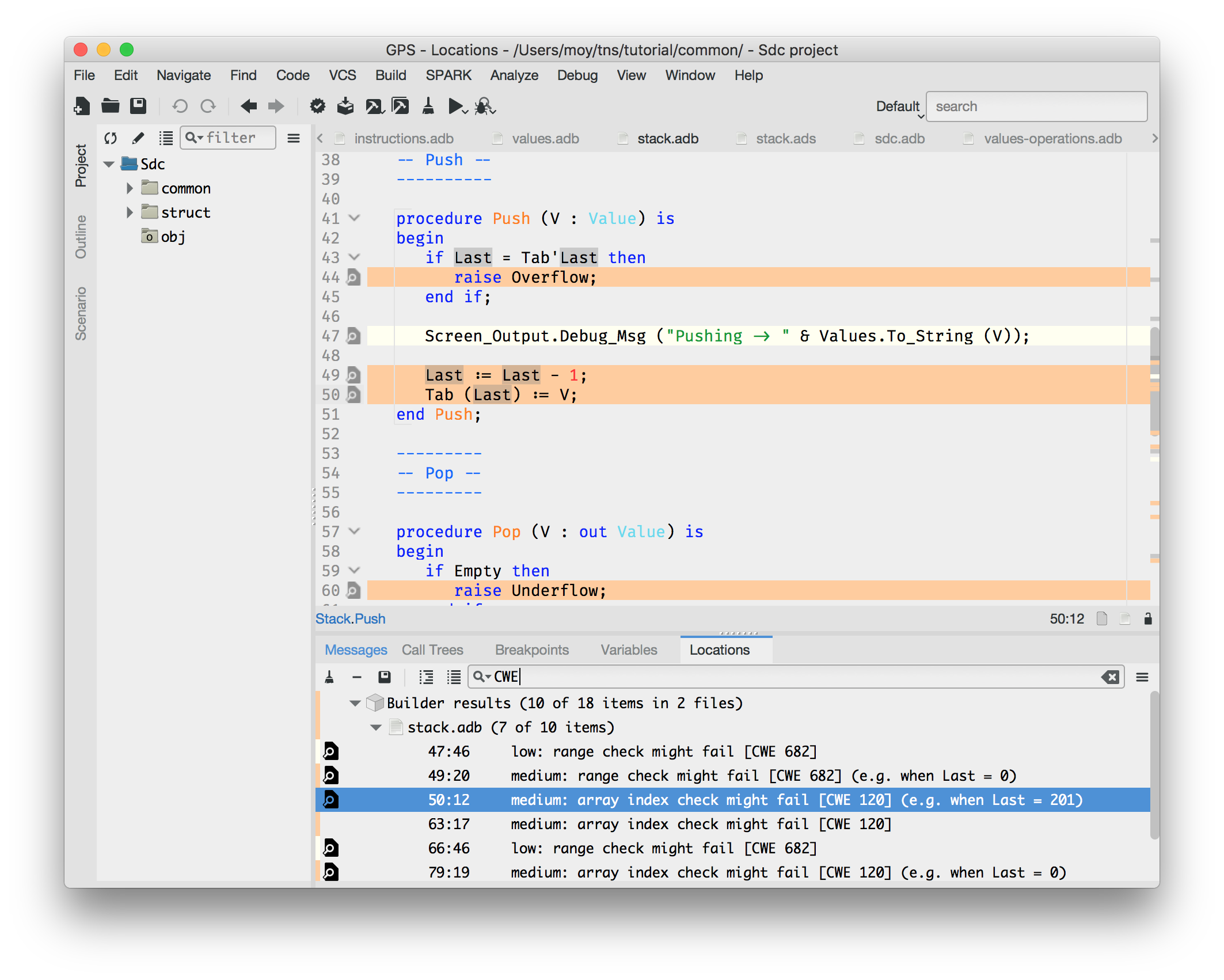 FINDING TASKS USING CWE IDENTIFIERS